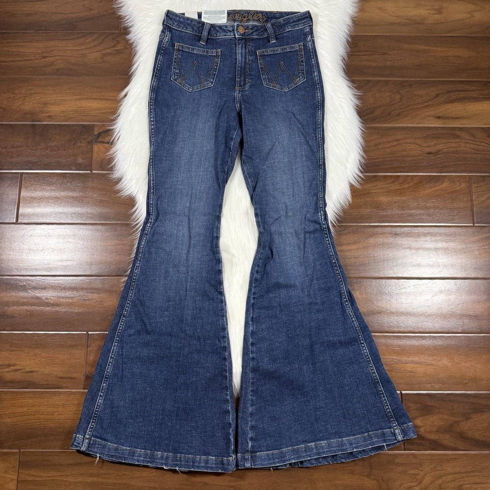 Wrangler Women's Size 28‎ X 34 Retro High Rise Flare Denim Jeans